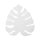 Applique blanche métal 39 cm feuille lumière indirecte
