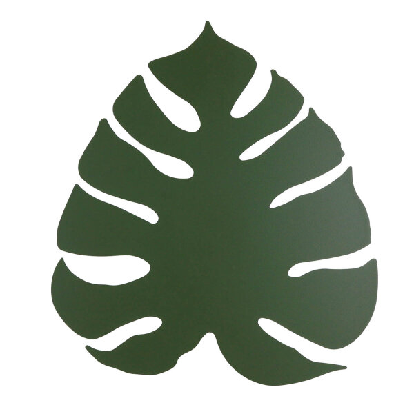 Applique murale en métal Vert 39 cm Feuille Lumière indirecte