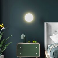 Applique murale Blanc Métal plat rond Ø 20...
