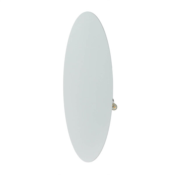 Applique ronde métal Ø 30 cm plat blanc G9 Moderne