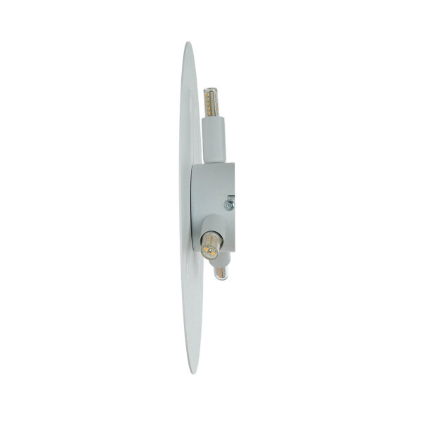Applique ronde métal Ø 30 cm plat blanc G9 Moderne
