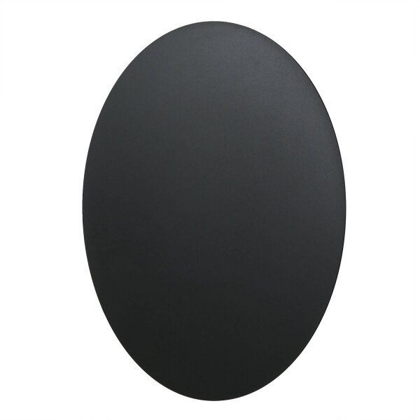 Applique ronde Ø 40 cm métal noir lumière indirecte