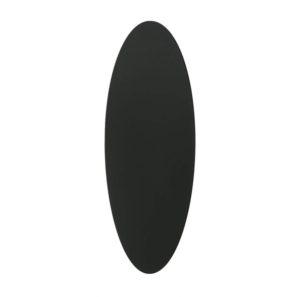 Applique ronde Ø 40 cm métal noir lumière indirecte