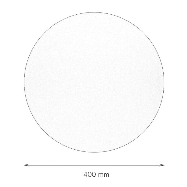Applique ronde Ø 40 cm métal noir lumière indirecte