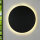 Applique ronde Ø 40 cm métal noir lumière indirecte