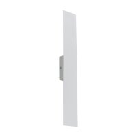 Applique murale blanche m&eacute;tal plat 50 cm de long...