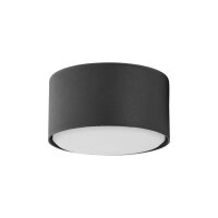 Spot lampe rond petit Ø 8 cm plat noir faible...