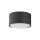 Spot lampe rond petit Ø 8 cm plat noir faible éblouissement