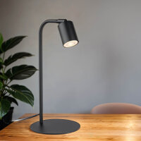 Lampe de bureau métal 40 cm petit noir...
