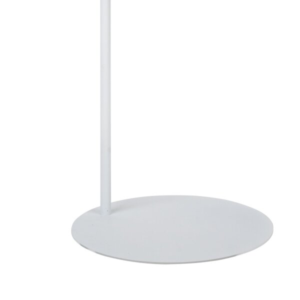 Lampadaire blanc 140 cm petit métal abat-jour ajustable