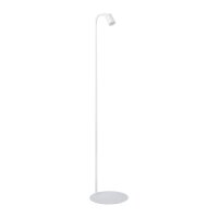 Lampadaire blanc 140 cm petit métal abat-jour...