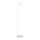 Lampadaire blanc 140 cm petit métal abat-jour ajustable
