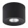 Spot de plafond en métal Ø 11 cm rond petit plat GU10 noir