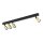 Plafonnier réglable métal 94 cm long noir or