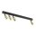 Plafonnier réglable métal 94 cm long noir or