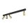 Plafonnier réglable métal 94 cm long noir or