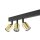 Plafonnier réglable métal 94 cm long noir or