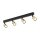 Spot de plafond salon 84 cm long métal noir or