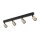 Spot de plafond salon 84 cm long métal noir or