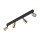 Spot de plafond salon 84 cm long métal noir or