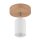 Spot lampe bois métal Ø 10 cm orientable blanc naturel