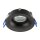 Spot encastré plafond rond Ø 84 mm noir GU10 IP44