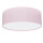Lampe pour chambre denfant Rose Ø 38 cm rond plat abat-jour en tissu