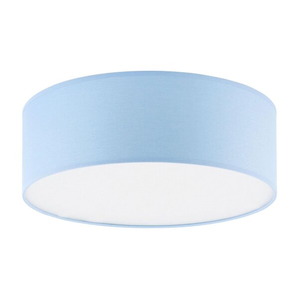 Lampe de chambre denfant plafond bleu Ø 38 cm rond plat