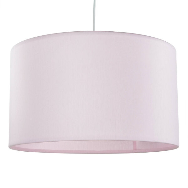 Lampe à suspendre Enfants Bébé Rose Ø 40 cm rond Abat-jour en tissu