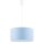 Lampe pour chambre denfant bleu clair blanc Ø 40 cm rond tissu
