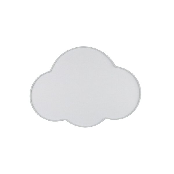 Lampe pour chambre denfant Gris Tissu Gris plat 2x E27 Nuage