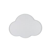 Lampe pour chambre denfant Gris Tissu Gris plat 2x E27 Nuage