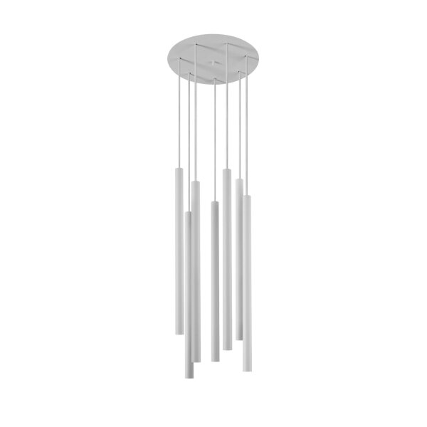 Suspension blanche 7-flmg Lampe de table à manger CULT
