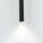 Lampe à suspendre noire métal cylindre G9 étroit
