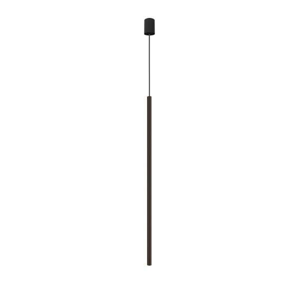 Suspension en métal noir Ø2,5cm rond élégant