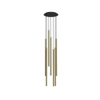 Lampe &agrave; suspendre laiton 7 flammes ronde Design...