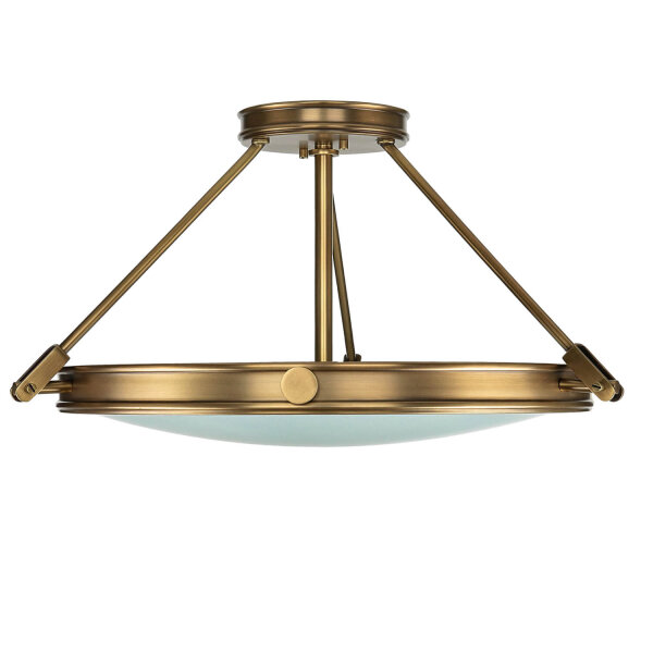 Elégant plafonnier en verre Art Nouveau rond salon