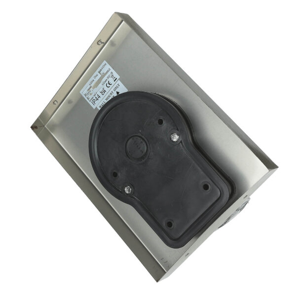 Applique murale dextérieur moderne carrée E27 argent satiné