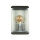 Applique murale dextérieur moderne carrée E27 argent satiné
