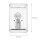 Applique murale dextérieur moderne carrée E27 argent satiné
