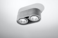 Spot lampe béton 2x GU10 L : 27 cm H : 9 cm petit...