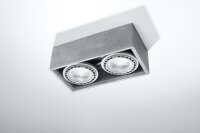 Spot de plafond intérieur béton 27 cm de...
