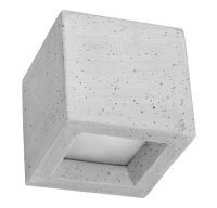 Lampe en béton murale carrée H : 12 cm...