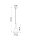 Lampe à suspendre Béton Ø 17 cm Gris E27 Cuisine Table à manger