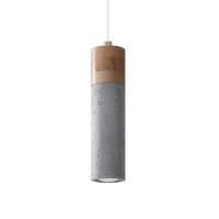 Suspension Béton Bois Ø 7 cm étroit...
