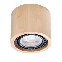 Spot de plafond en bois Ø 14 cm H : 10 cm petit...