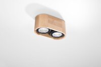 Spot de plafond 2 flammes petit Bois moderne confortable...
