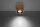 Spot lampe bois carré L : 14 cm petit plat GU10