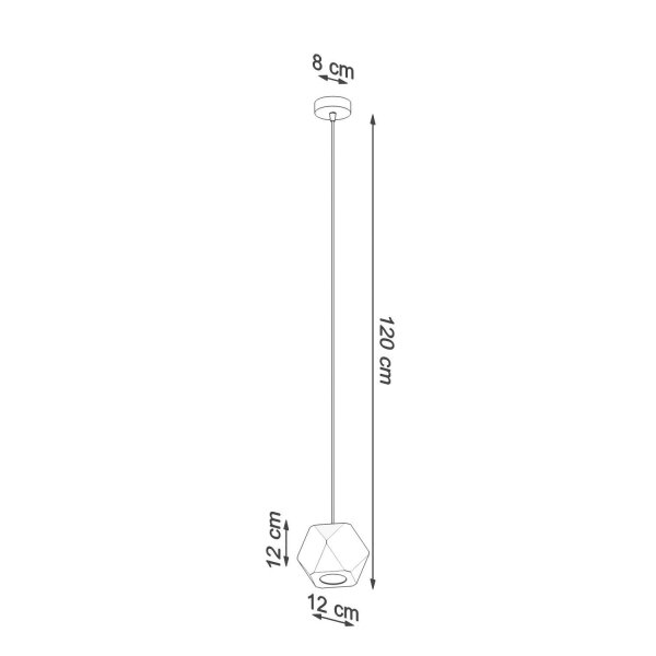 Lampe à suspendre en bois géométrique petit GU10 confortable ALBALI