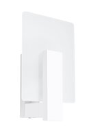 Applique murale verre bois blanc angulaire E14 faible...